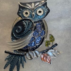 Owl Brooch Magnetic Fastener